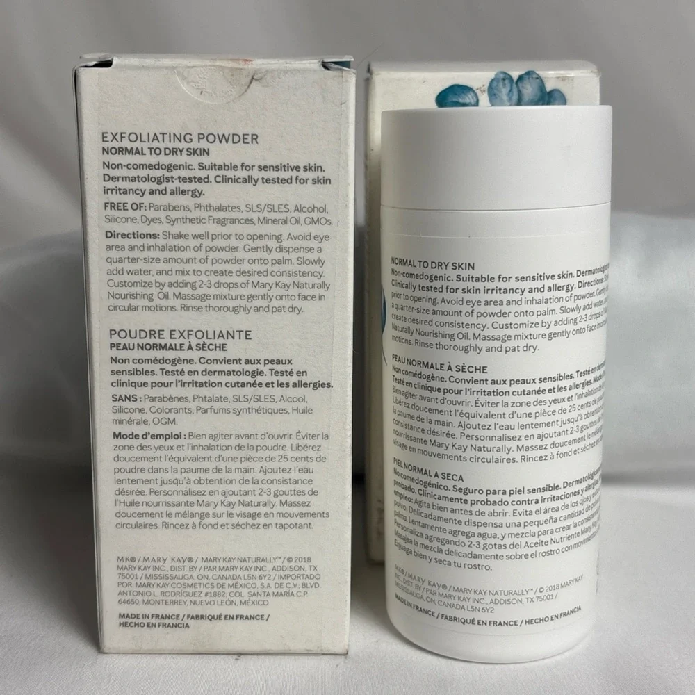 Mary Kay NATURALLY Exfoliating Powder ~Lot of‎ 2 New in Box